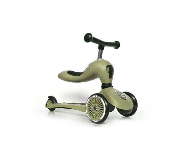 Scoot & Ride Highwaykick 1 Jeździk i hulajnoga 2w1 Olive - 1265377 - zdjęcie 4